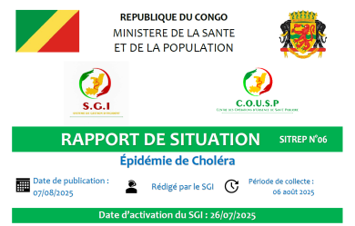 Epidémie de choléra : rapport de situation N°6